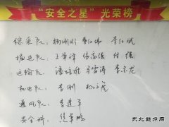 蒲白西固煤业：“安全之星”评选 激发规范操作活力