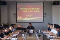 蒲白煤矿运营公司：作风研讨如火如荼