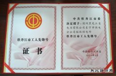国网东宁市供电公司：荣获“牡丹江市工人先锋号”荣誉称号